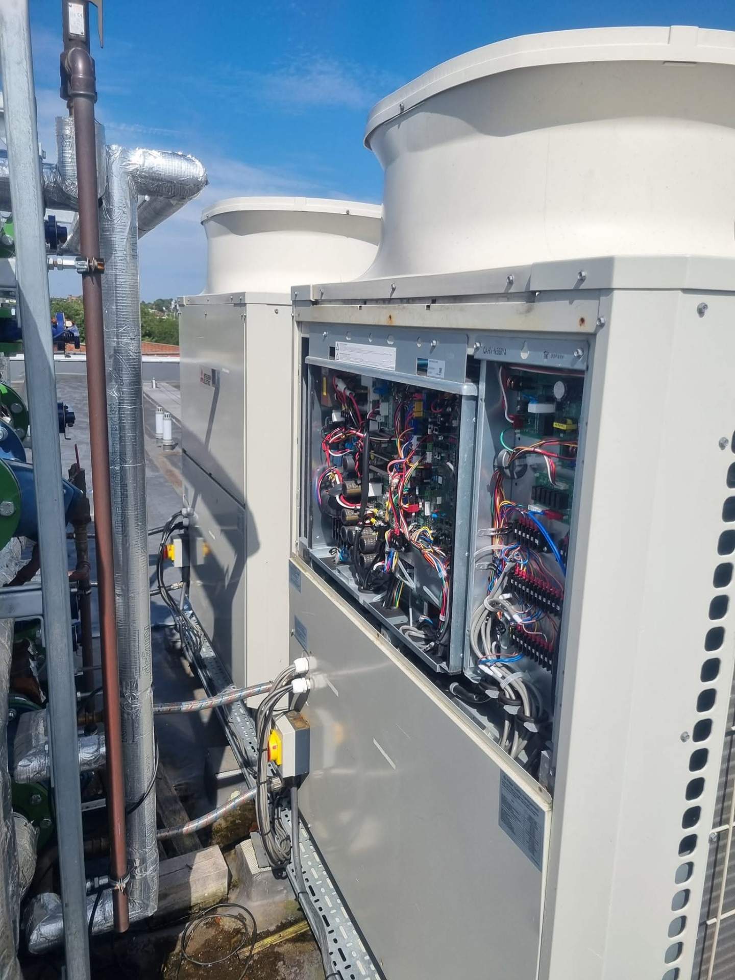 Heat pump evaporator coil cleaning during annual servicing